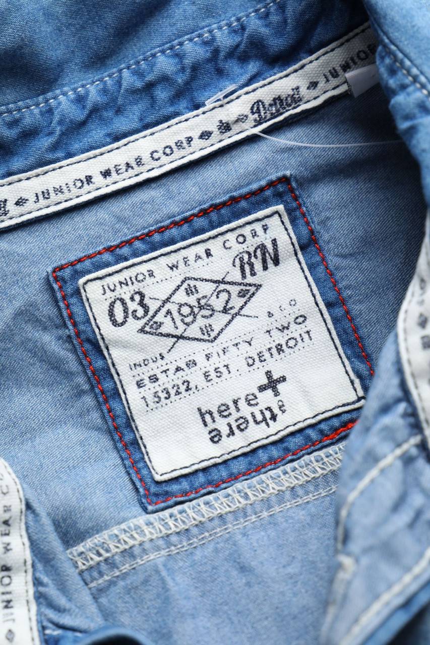 Carou C&A Denim-Hemd Mit Stickereien
