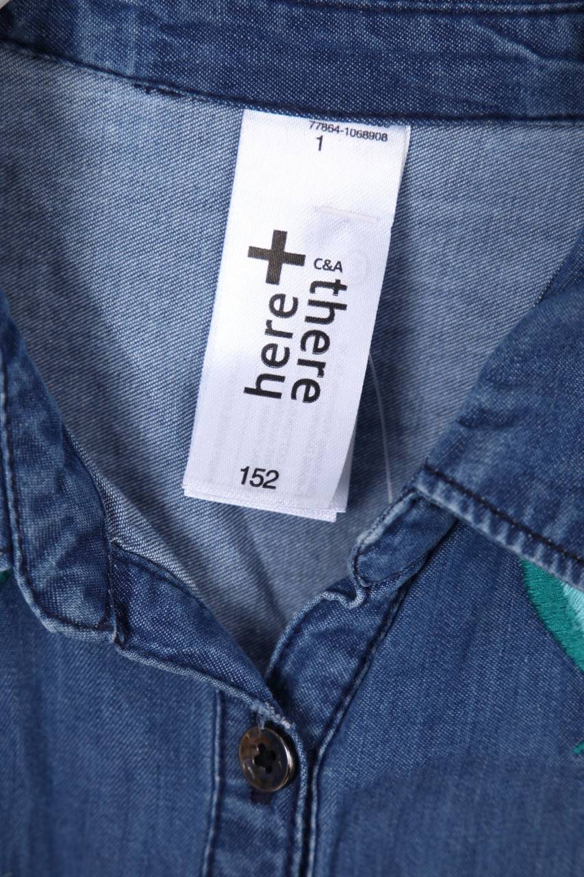 Carou C&A Denim-Kleid Mit Stickereien
