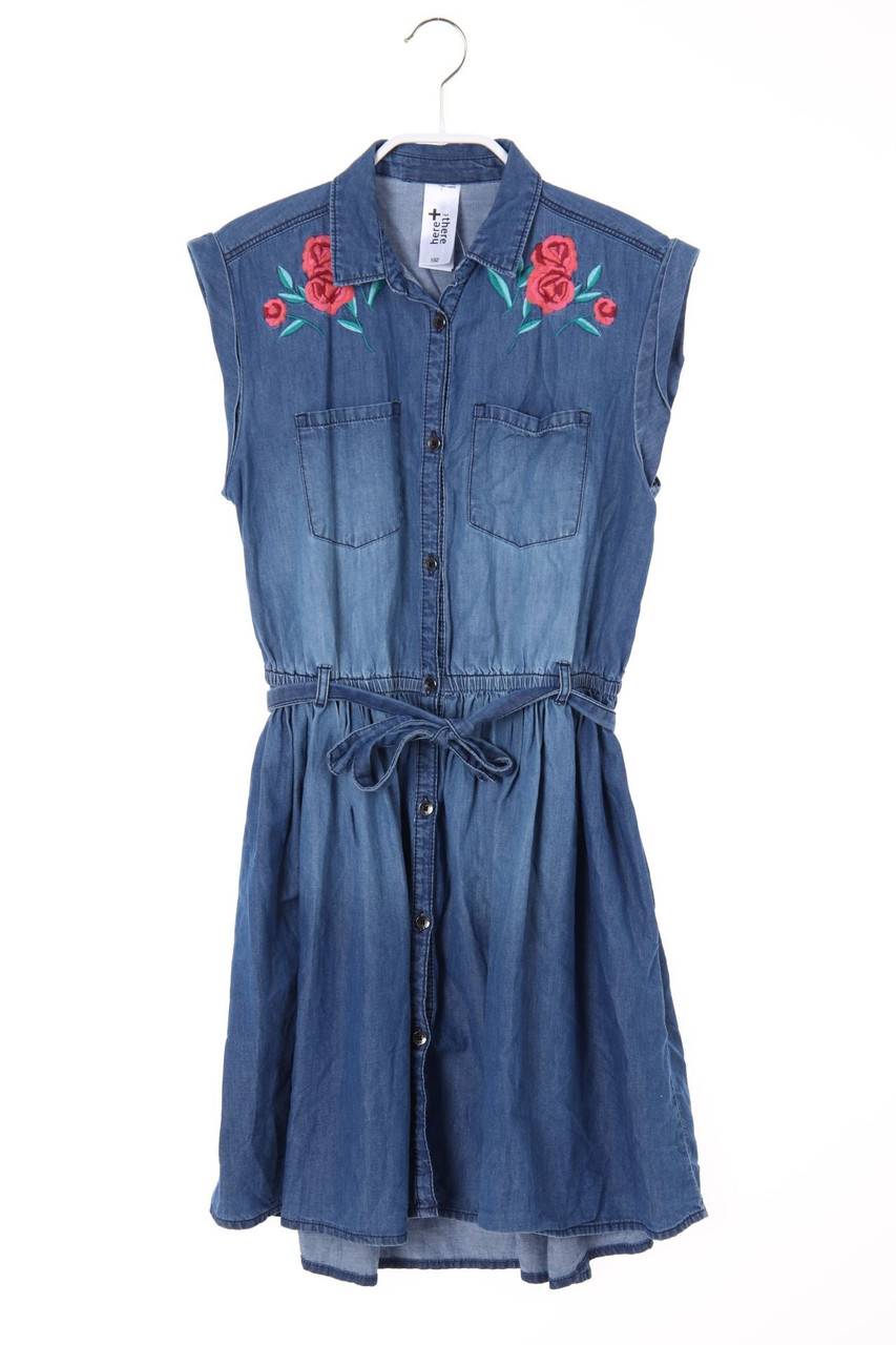 Carou C&A Denim-Kleid mit Stickereien