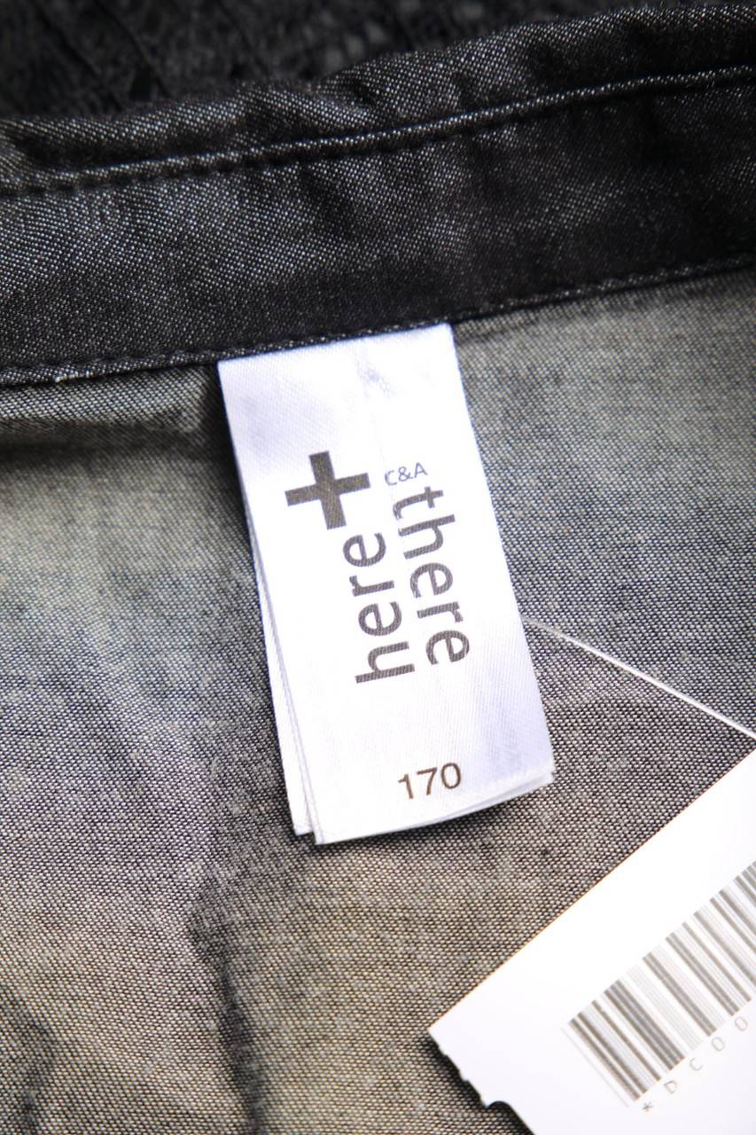 Carou C&A Hemd-Kleid Mit Spitzen-Einsatz