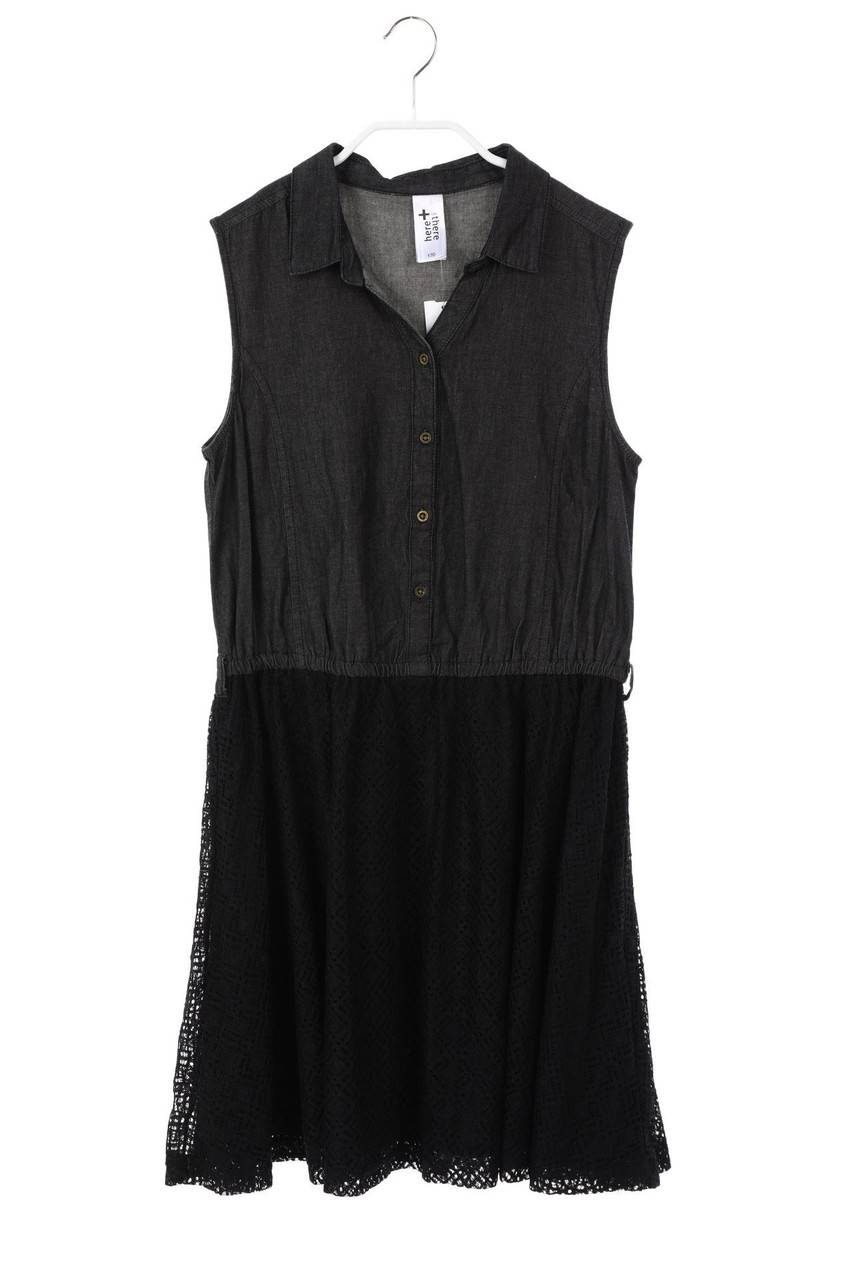 Carou C&A Hemd-Kleid mit Spitzen-Einsatz