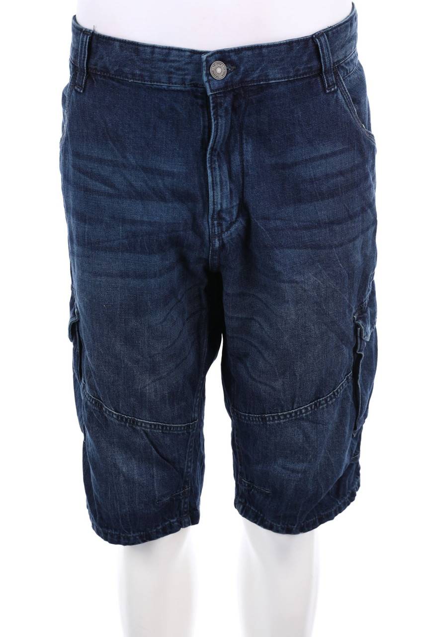 Carou C&A Jeans-Shorts mit aufgesetzten Taschen