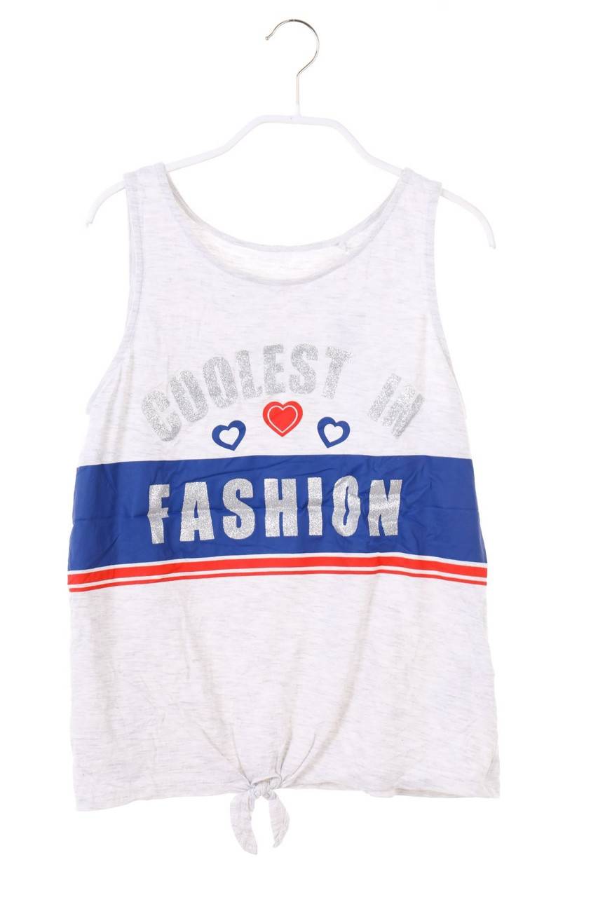 Carou C&A Knoten-Top mit Statement-Print