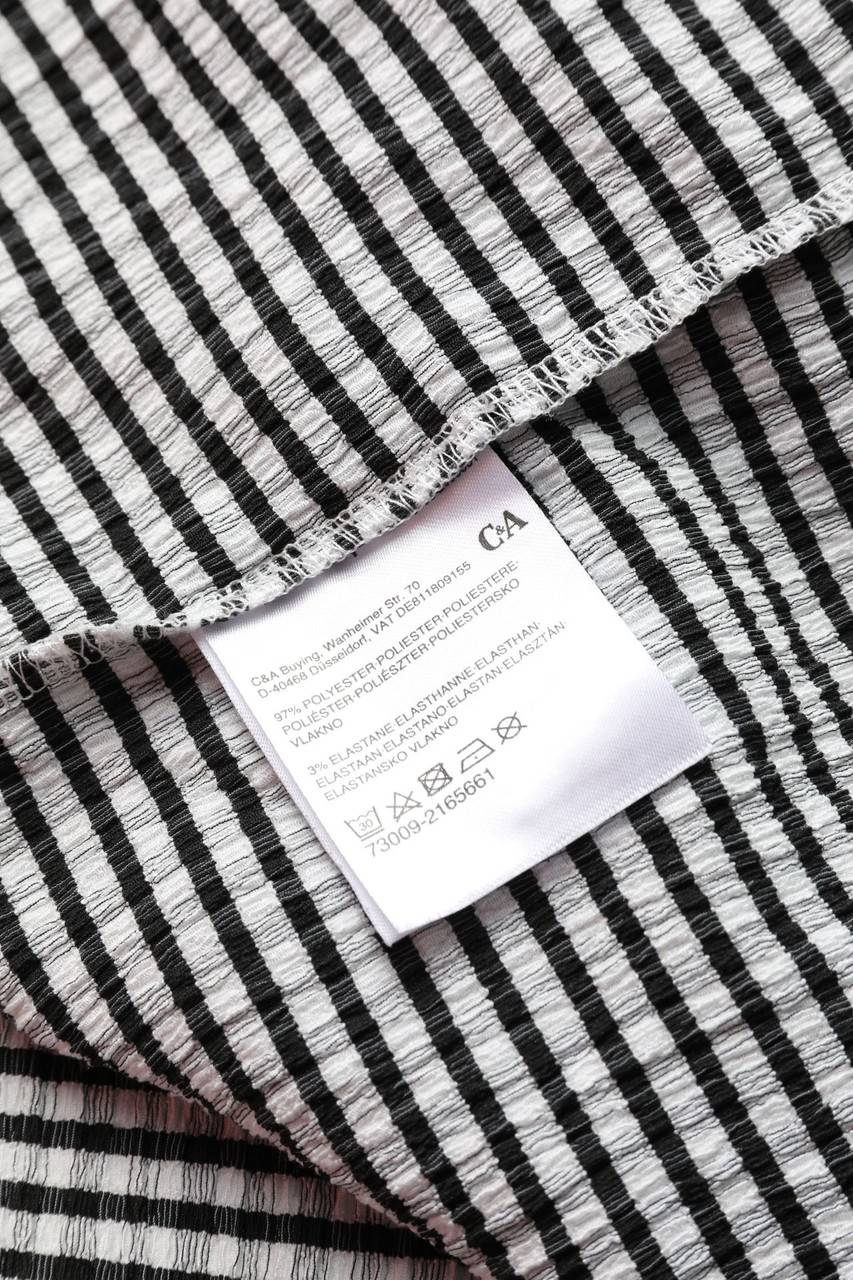 Carou C&A Kurzarm-Bluse Mit Karo-Muster