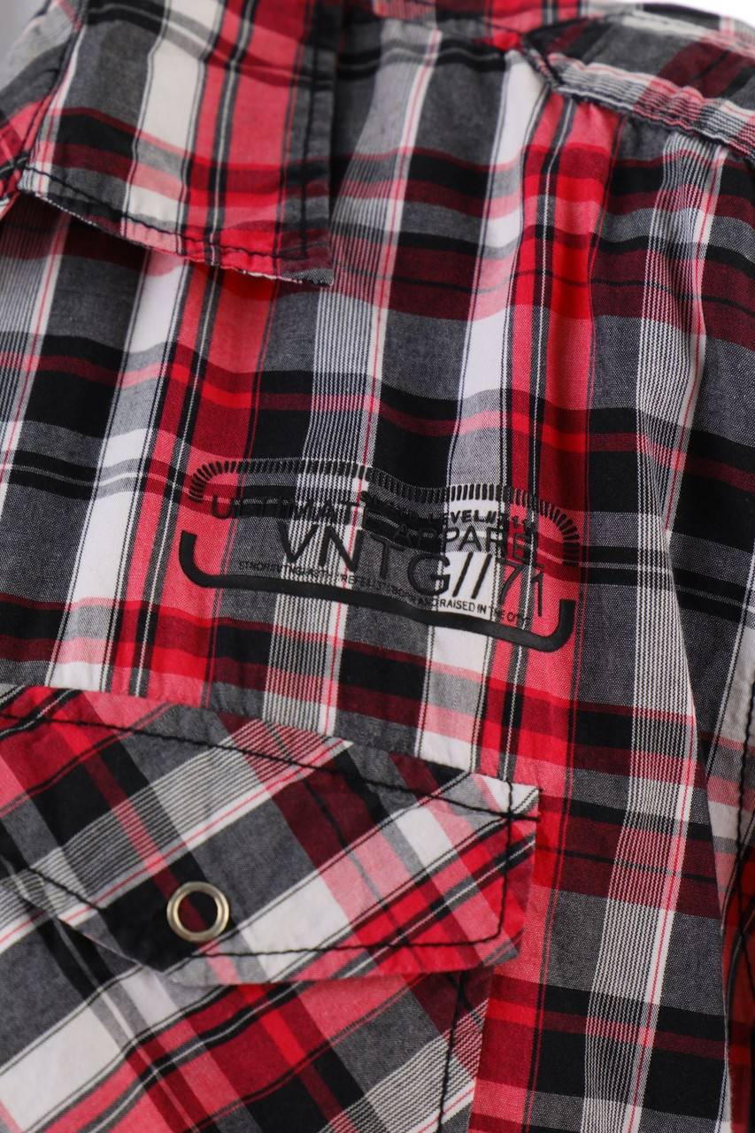 Carou C&A Kurzarm-Hemd Mit Karo-Muster