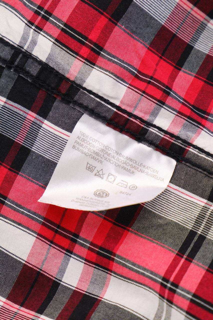 Carou C&A Kurzarm-Hemd Mit Karo-Muster