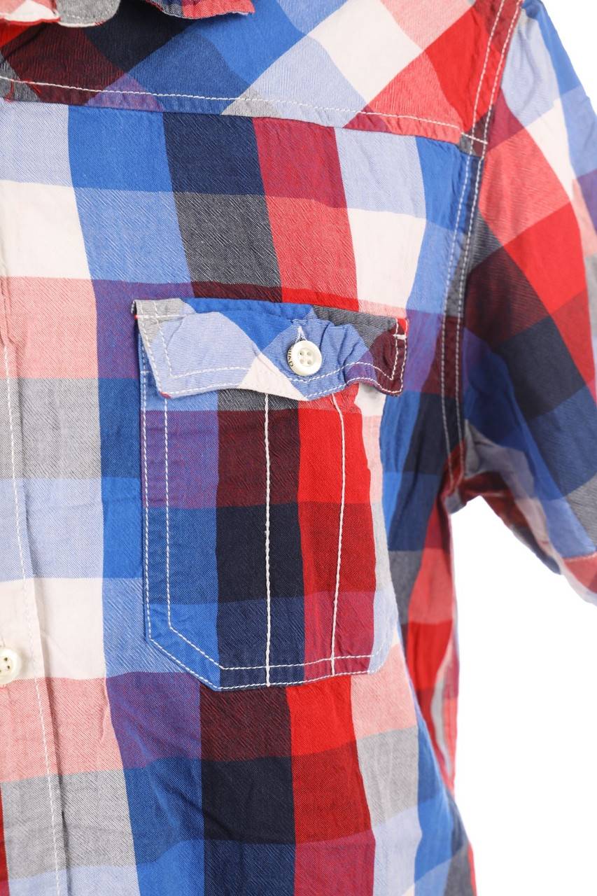 Carou C&A Kurzarm-Hemd Mit Karo-Muster