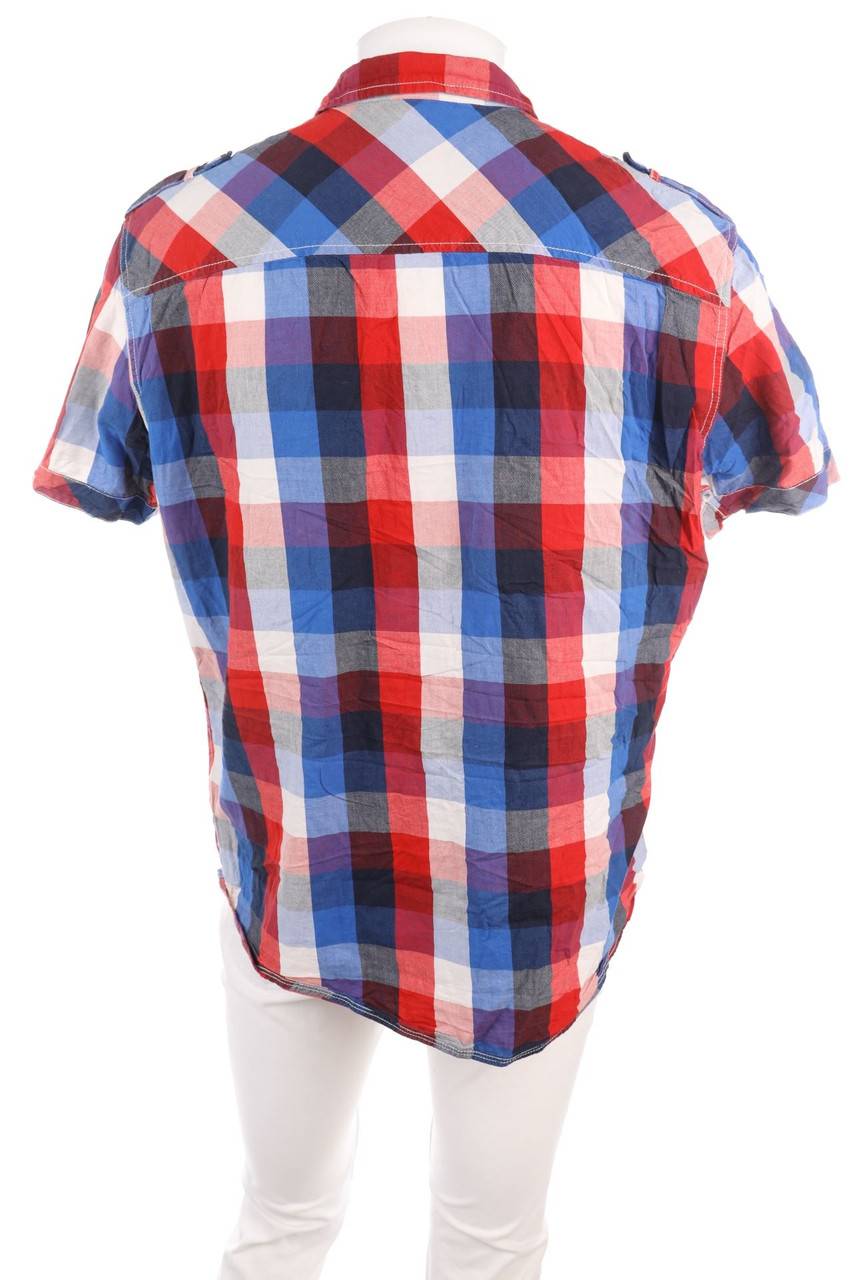 Carou C&A Kurzarm-Hemd Mit Karo-Muster