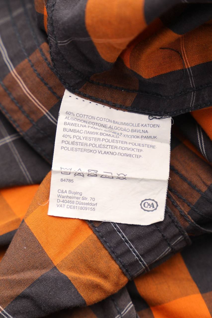 Carou C&A Kurzarm-Hemd Mit Karo-Muster