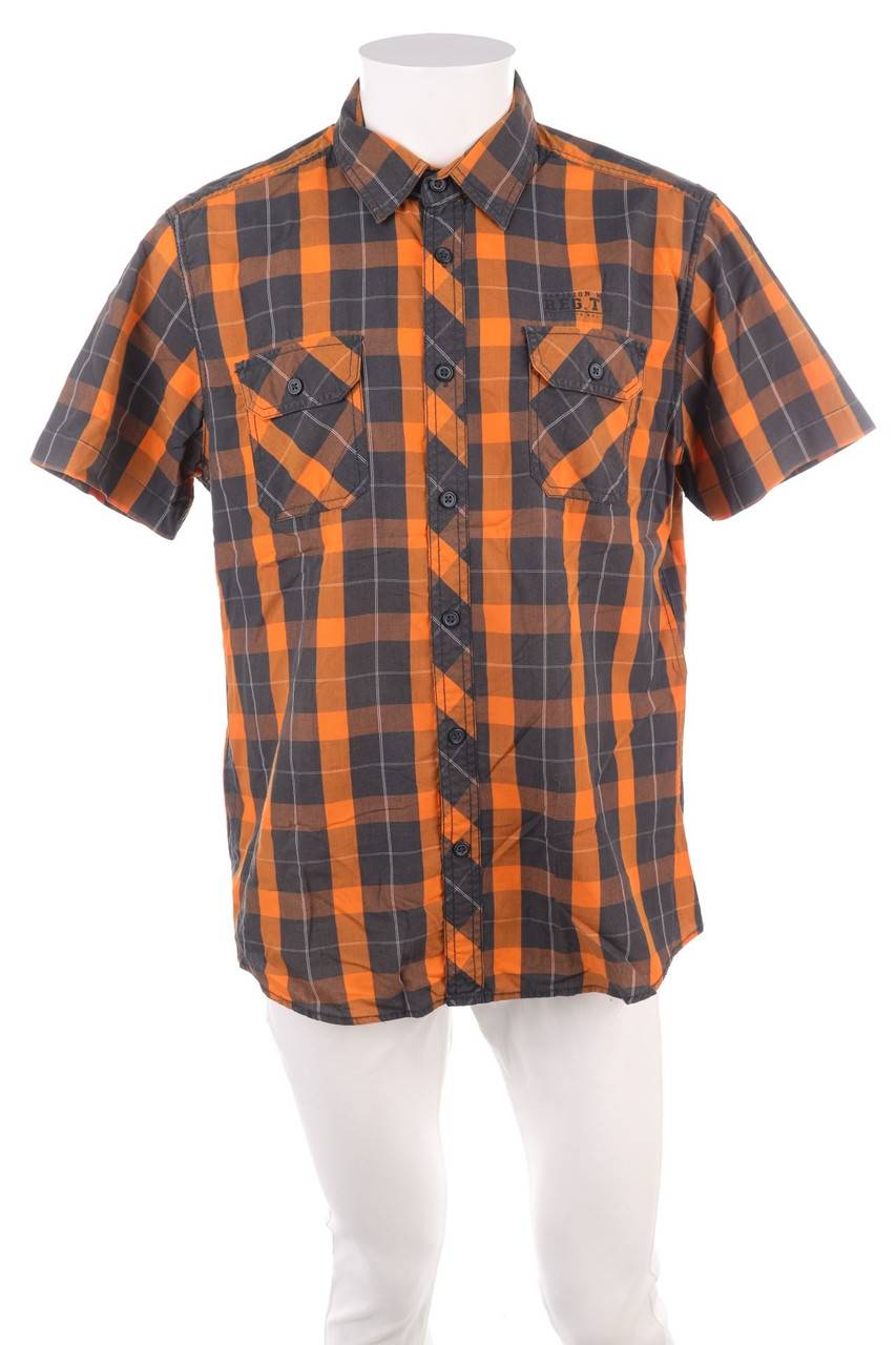 Carou C&A Kurzarm-Hemd mit Karo-Muster