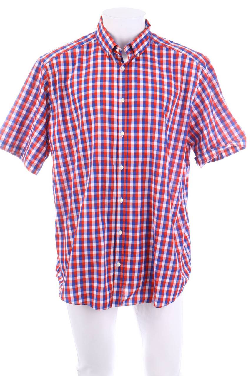 Carou C&A Kurzarm-Hemd mit Karo-Muster