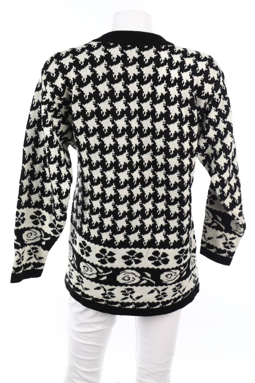 Carou C&A Vintage-Strick-Pullover Mit Muster