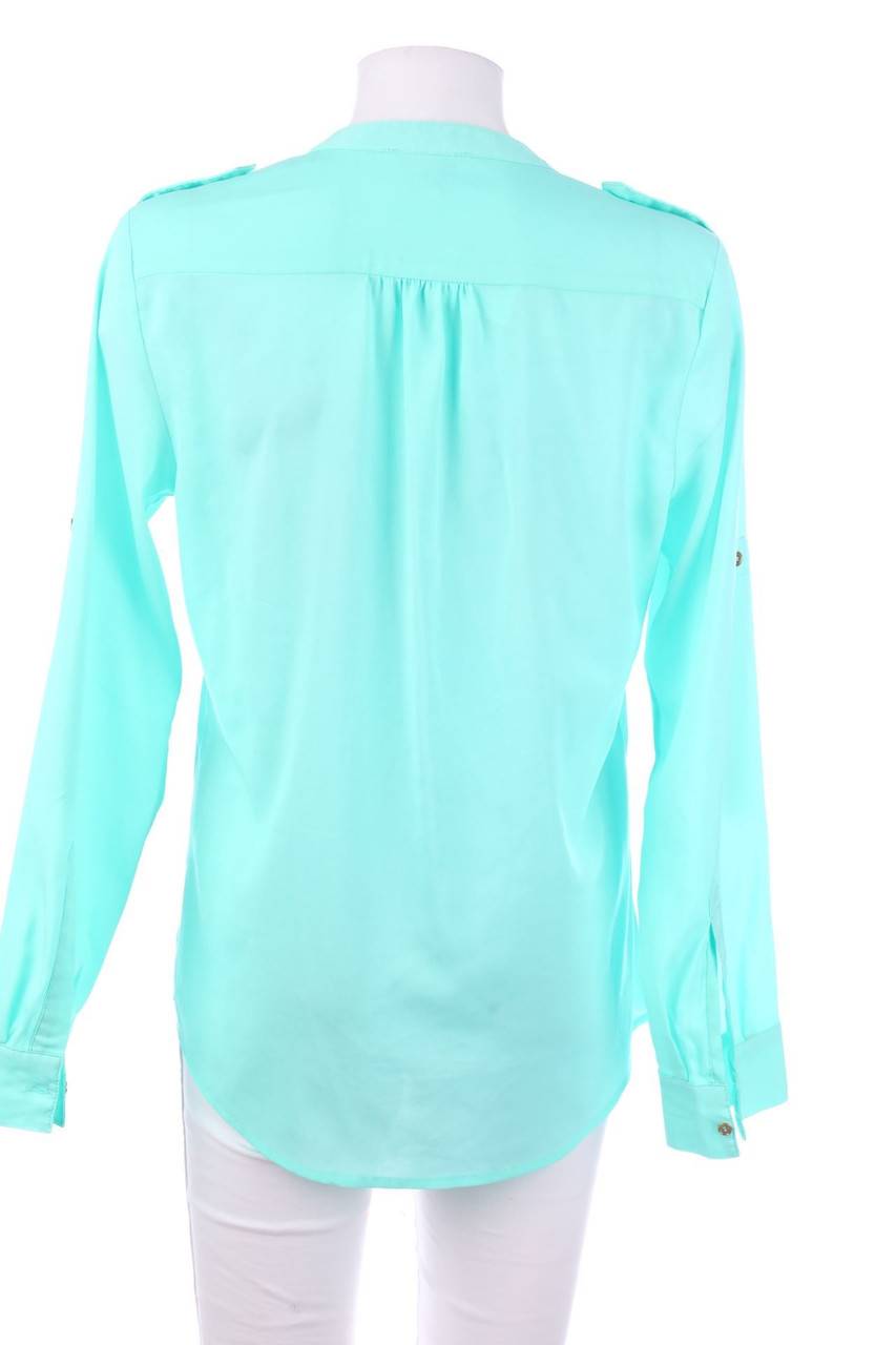 Carou Calvin Klein Bluse Mit Krempel-Ärmeln