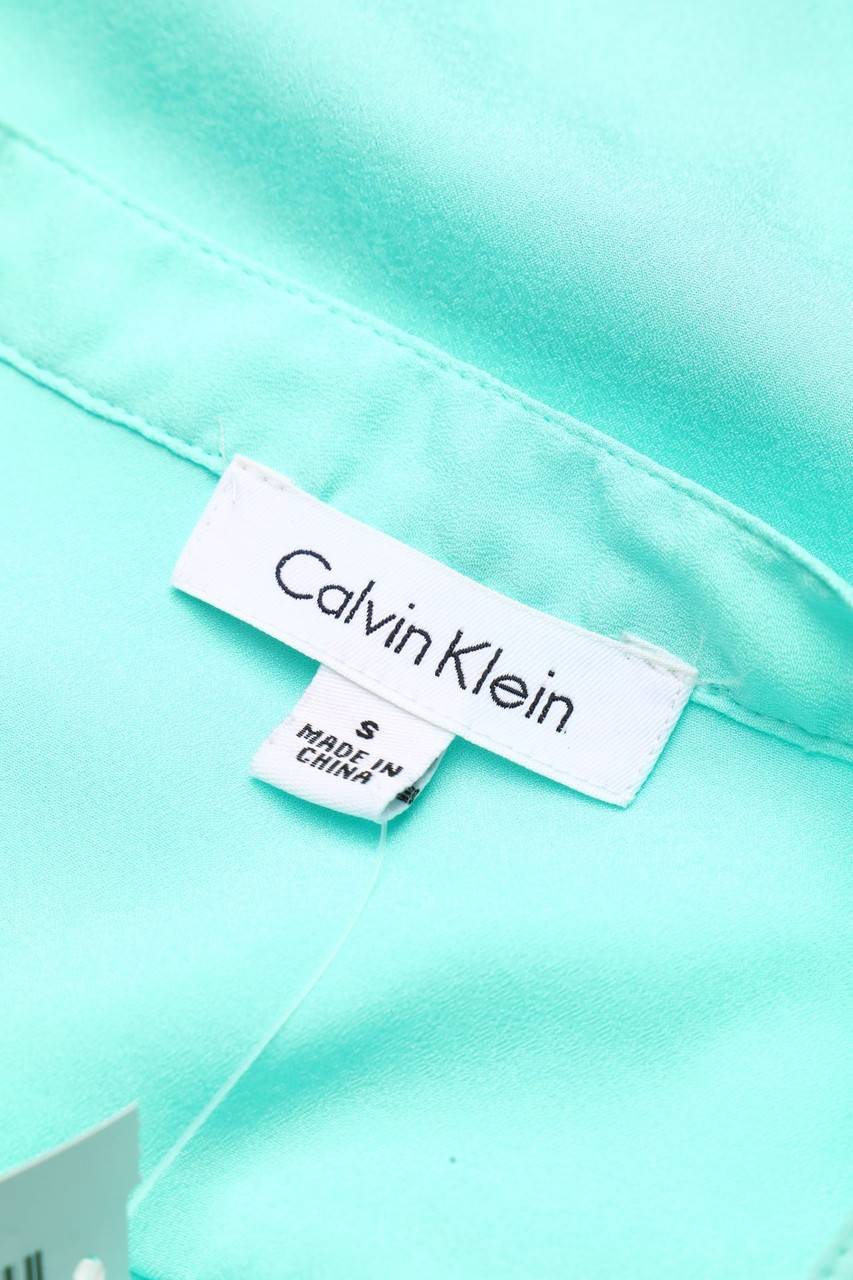 Carou Calvin Klein Bluse Mit Krempel-Ärmeln