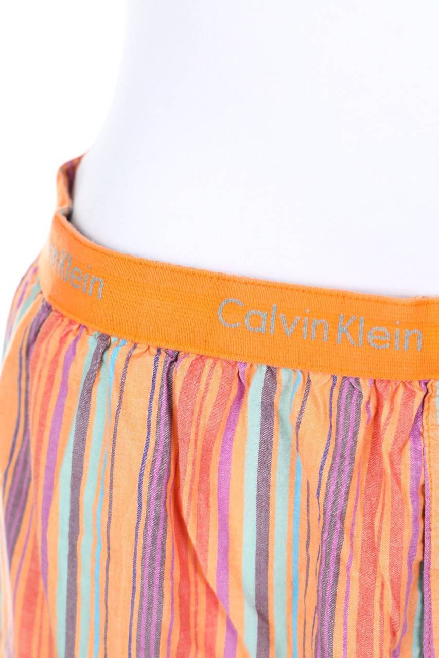 Carou Calvin Klein Streifen-Hose Mit Logo-Print