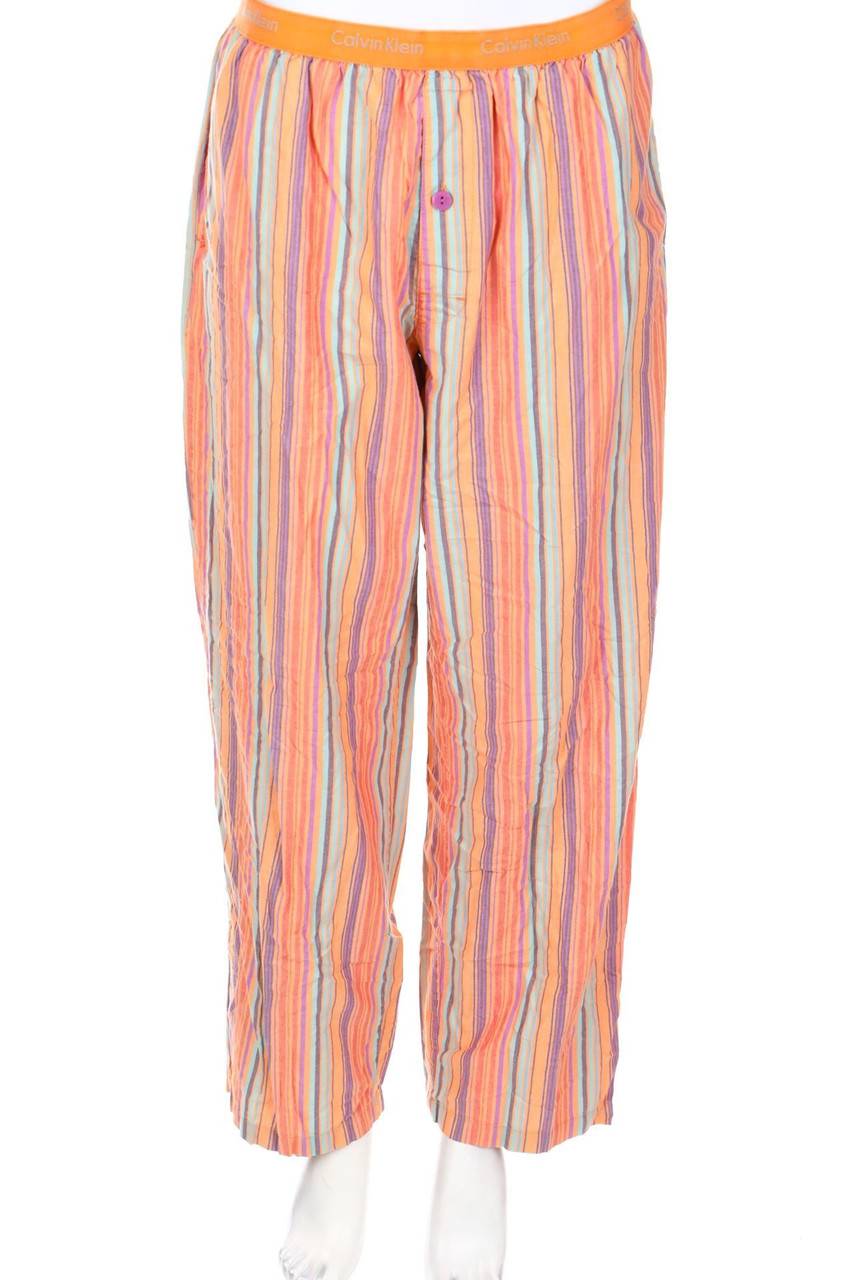 Carou Calvin Klein Streifen-Hose mit Logo-Print