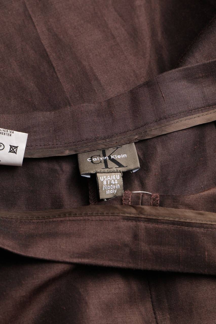 Carou Calvin Klein Vintage-Hose Aus Leinen-Mix
