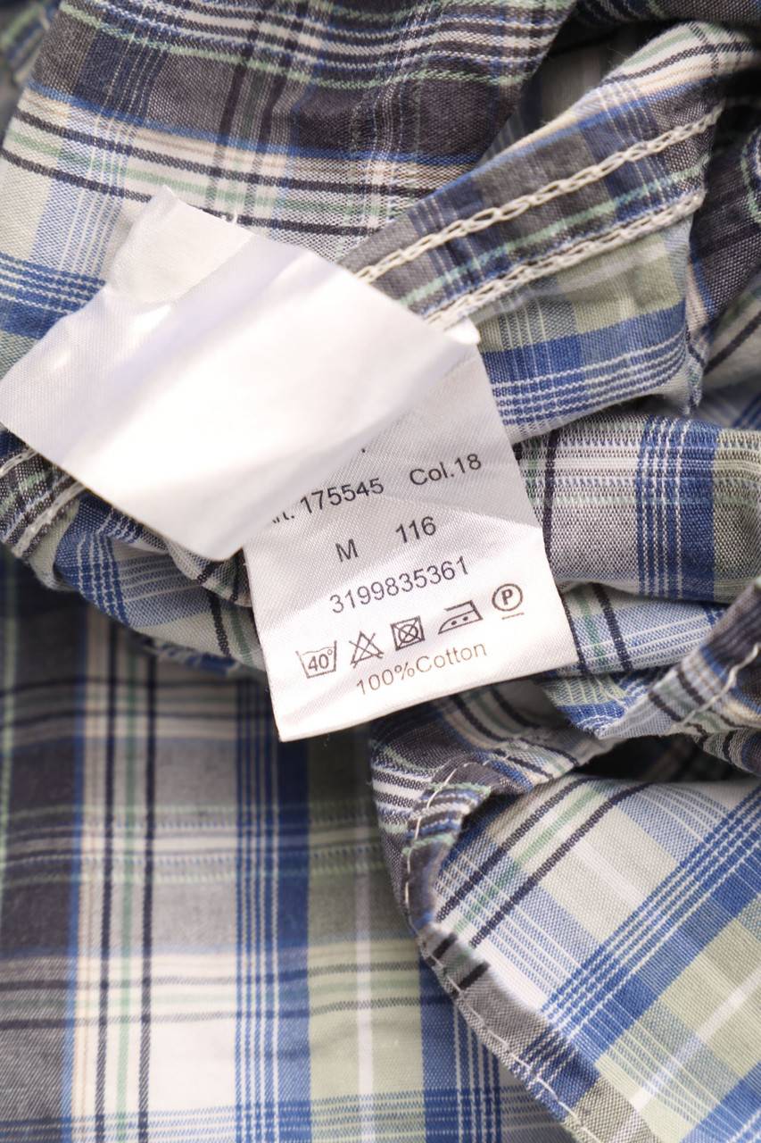 Carou Camel Active Kurzarm-Hemd Mit Karo-Muster