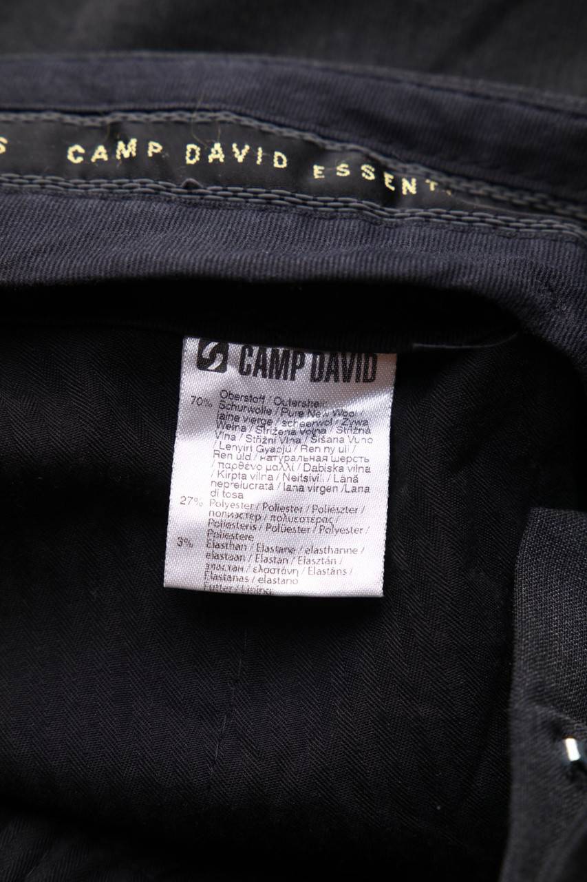 Carou Camp David Business-Hose Aus Schurwoll-Mix