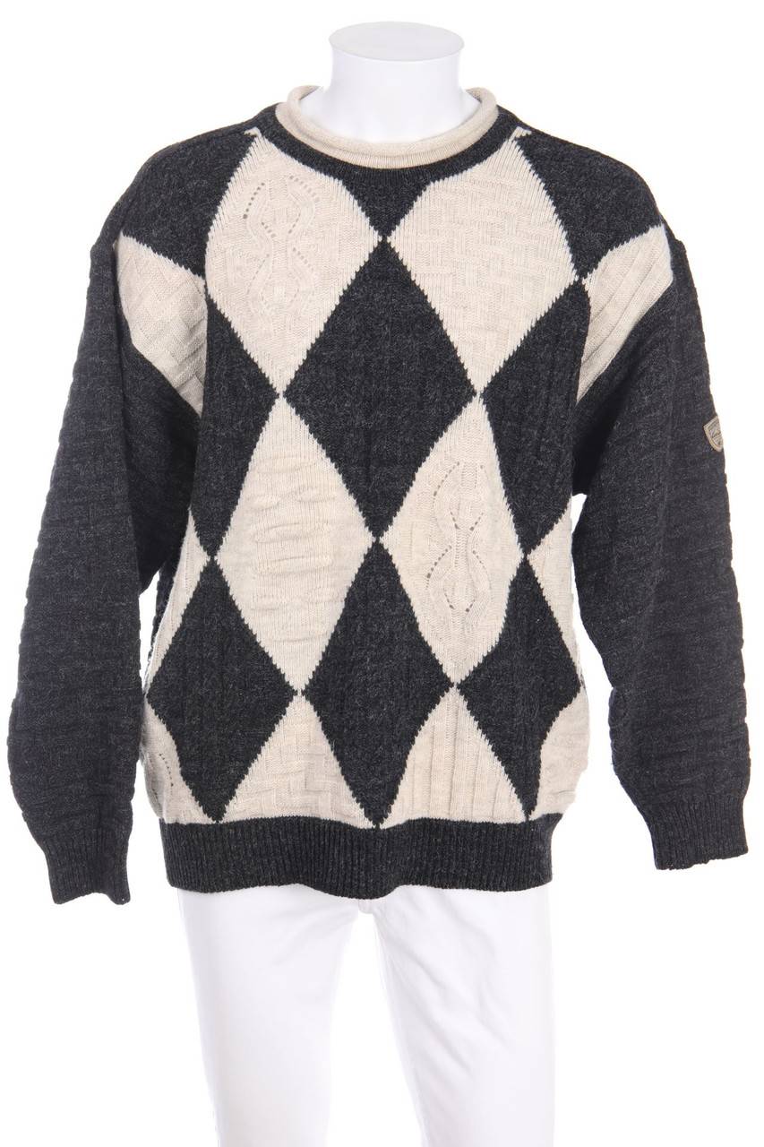 Carou CARLO COLUCCI Vintage-Rundhals-Pullover