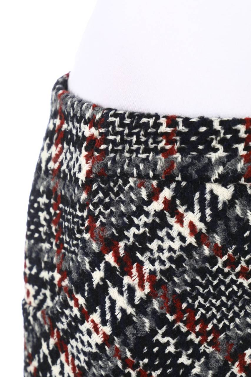 Carou CAROLL Karo-Minirock Aus Woll-Mix Mit Alpaka