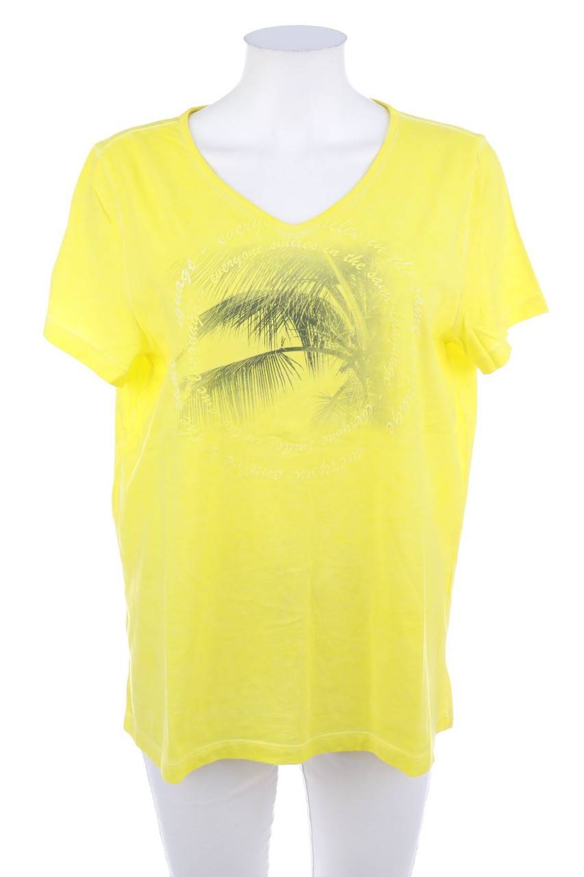 Carou CARTOON Garment Dyed-Kurzarm-Shirt mit Print