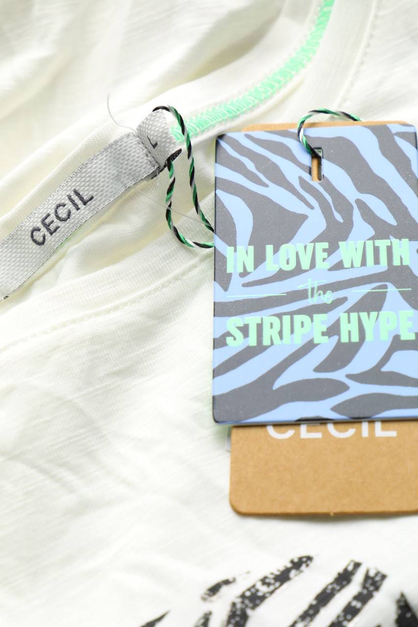 Carou CECIL 3/4-Arm-Shirt Mit Statement-Print