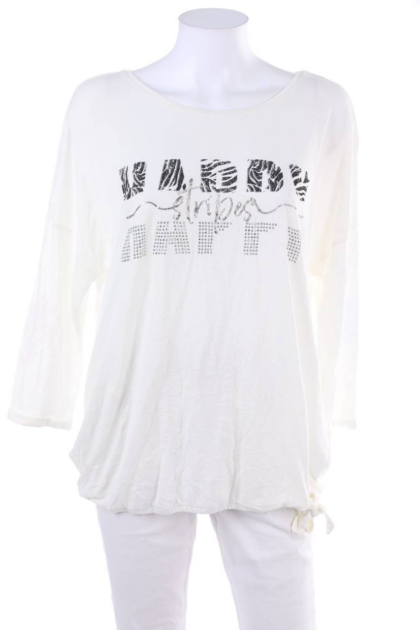 Carou CECIL 3/4-Arm-Shirt mit Statement-Print