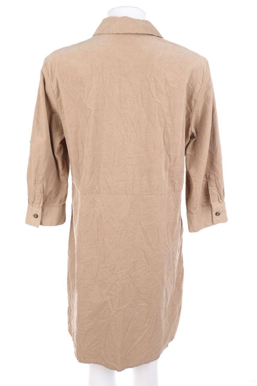 Carou CECIL Cord-Kleid Mit Krempel-Ärmeln
