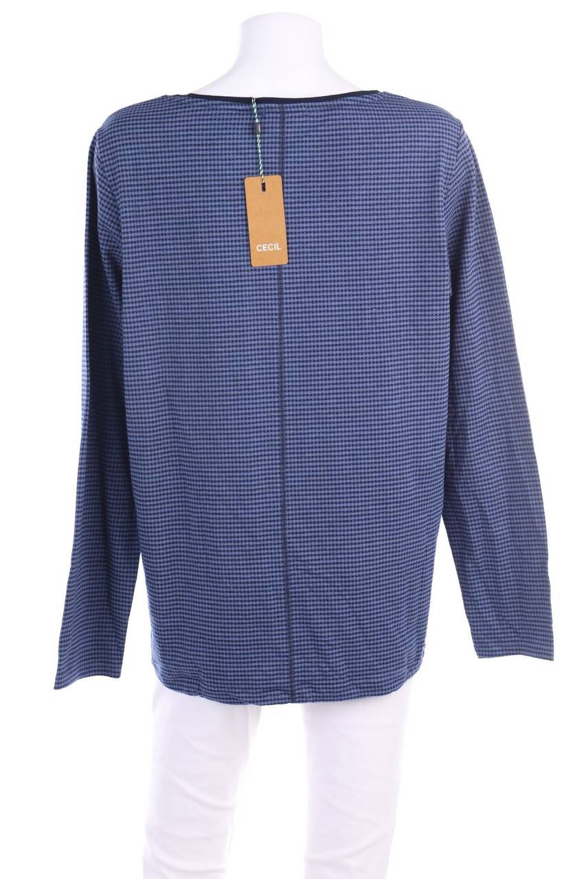 Carou CECIL Karo-Longsleeve-Shirt Mit Tunnelzug
