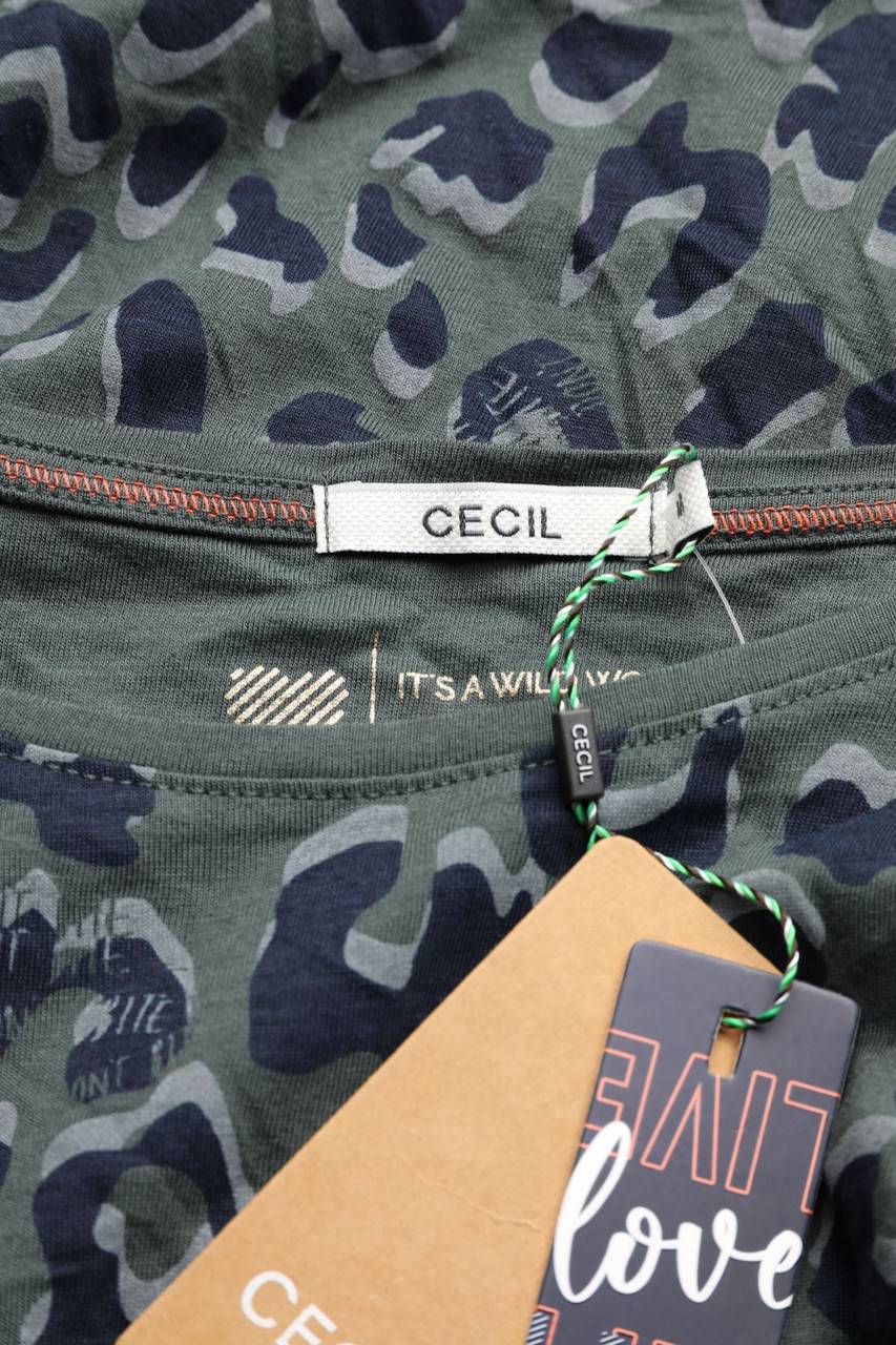 Carou CECIL Kurzarm-Shirt Mit Animal-Print