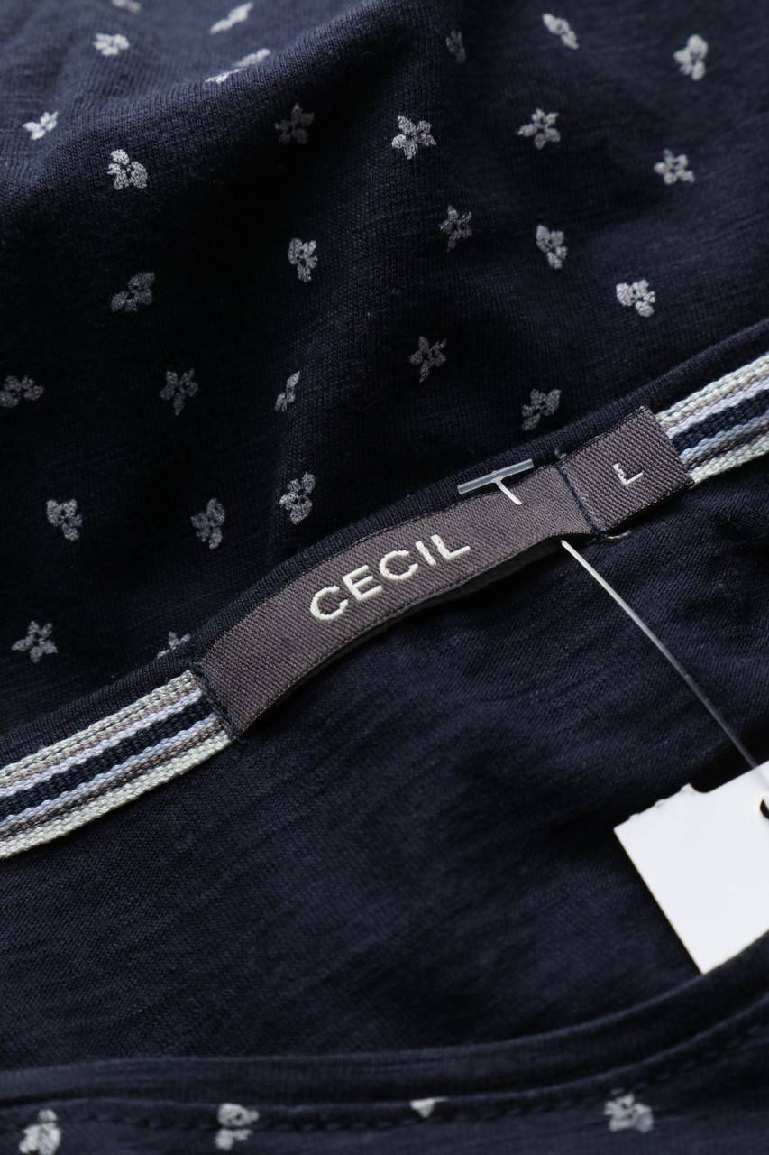 Carou CECIL Kurzarm-Shirt Mit Blumen-Print