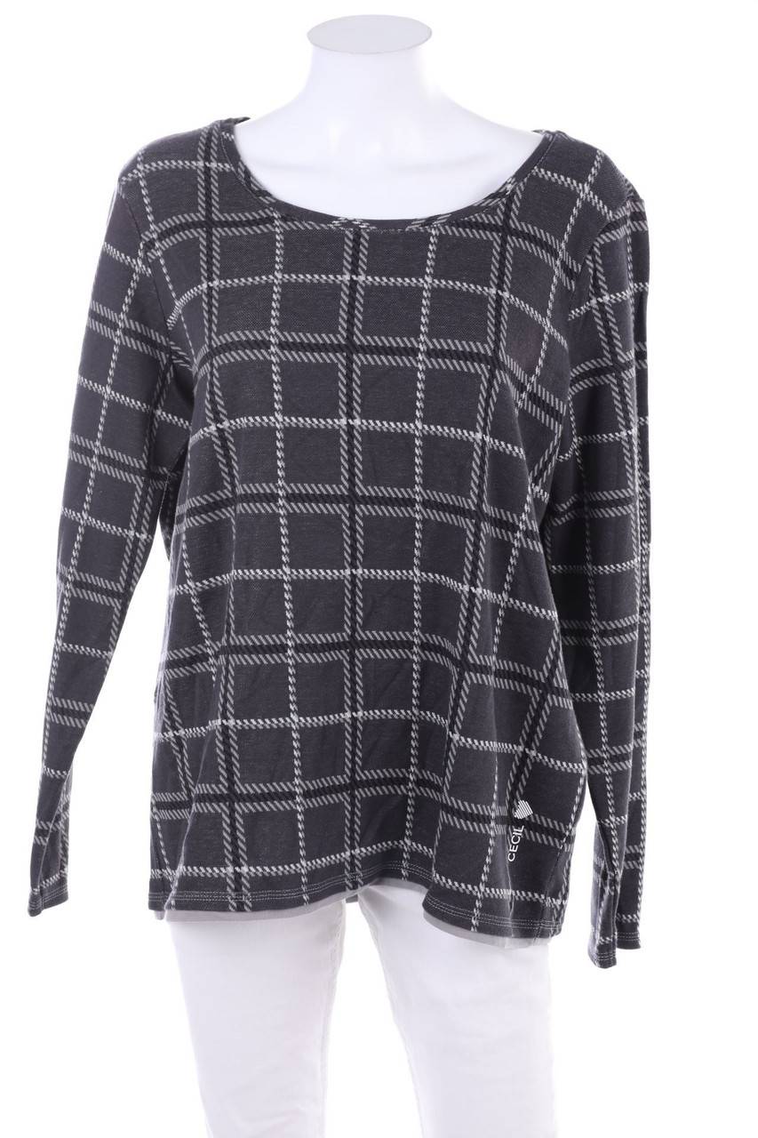 Carou CECIL Longsleeve-Shirt mit Karo-Muster