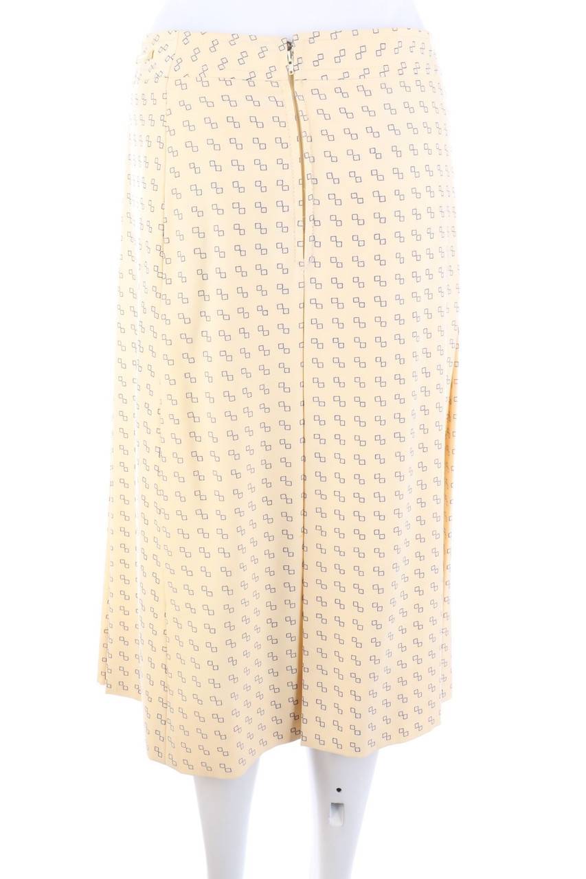 Carou CELINE Vintage-60s-Midirock Mit Logo-Badge