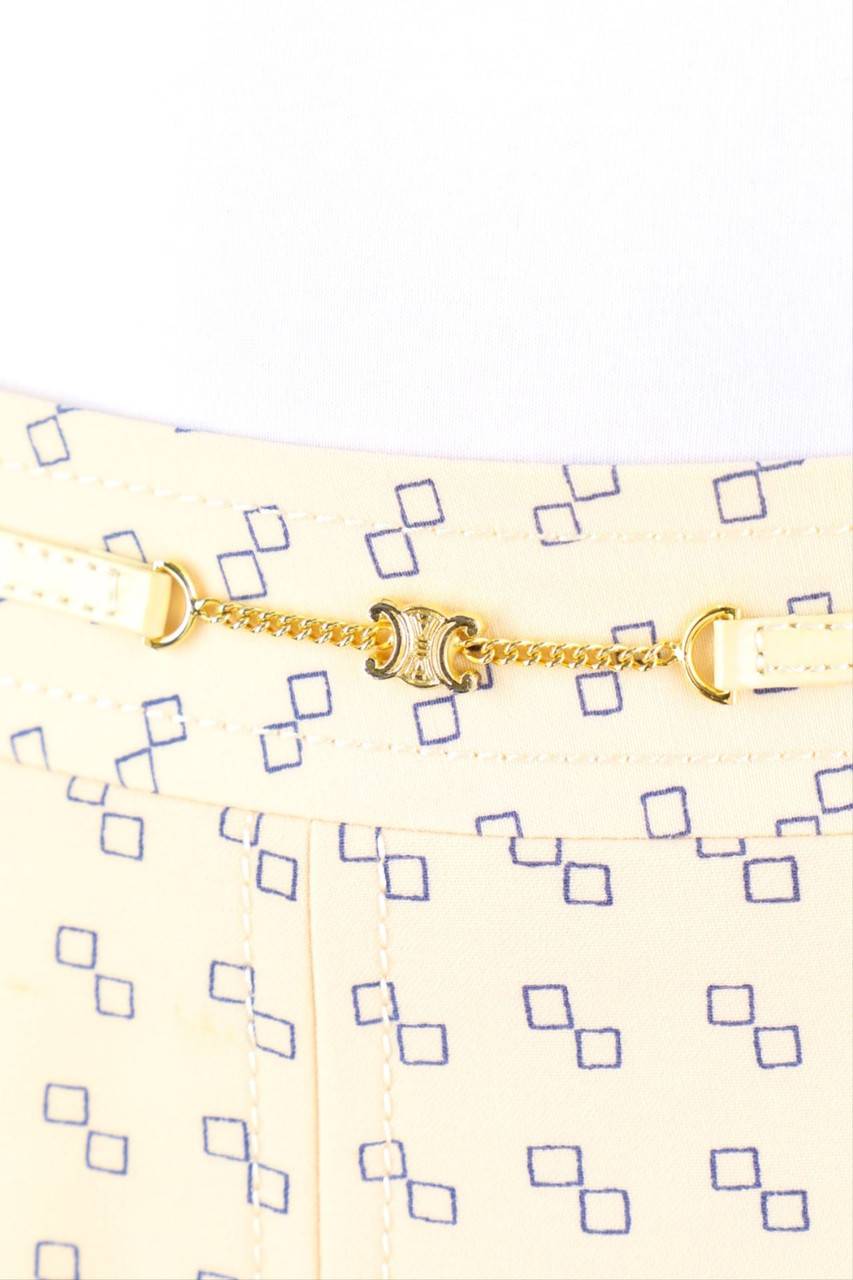 Carou CELINE Vintage-60s-Midirock Mit Logo-Badge