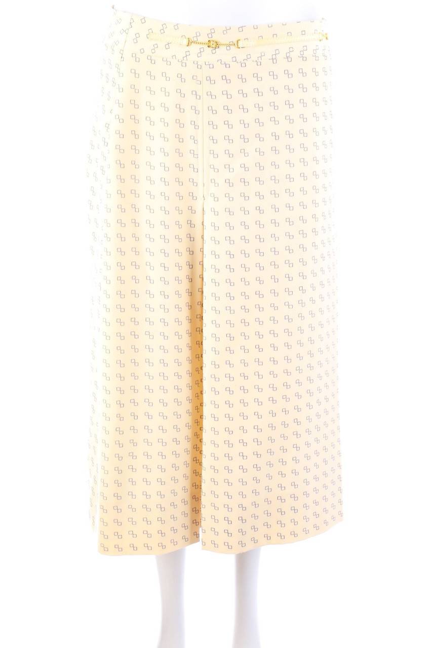 Carou CELINE Vintage-60s-Midirock mit Logo-Badge
