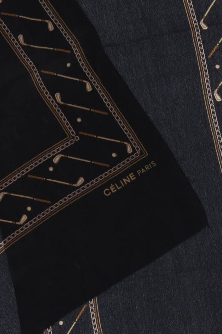 Carou CELINE Vintage-Schal Mit Logo-Print