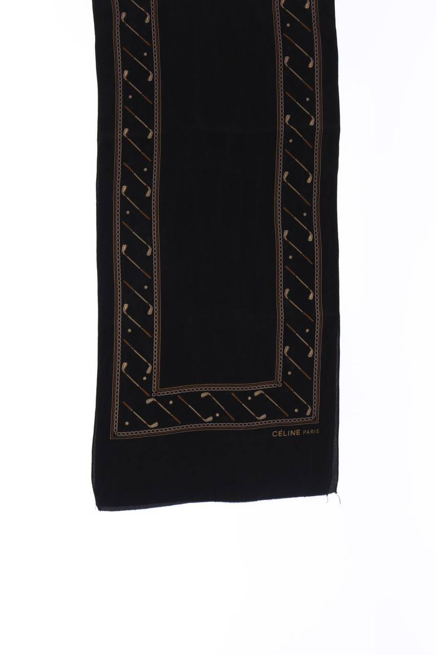 Carou CELINE Vintage-Schal mit Logo-Print