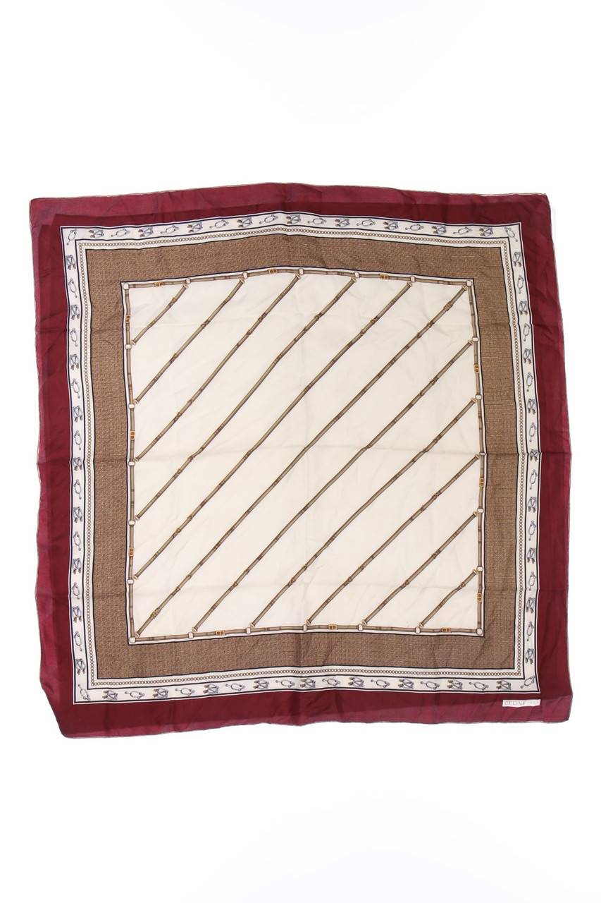 Carou CELINE Vintage-Tuch Mit Logo-Print