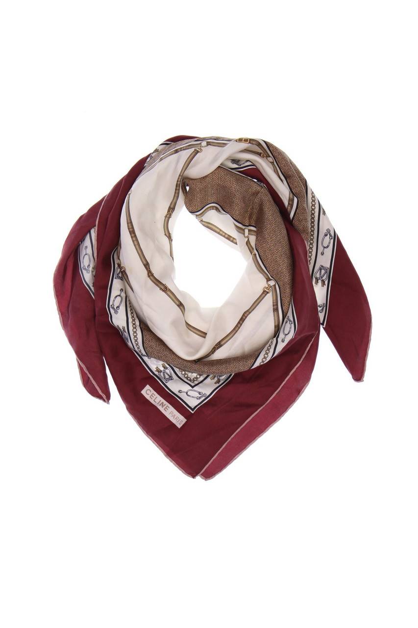 Carou CELINE Vintage-Tuch mit Logo-Print