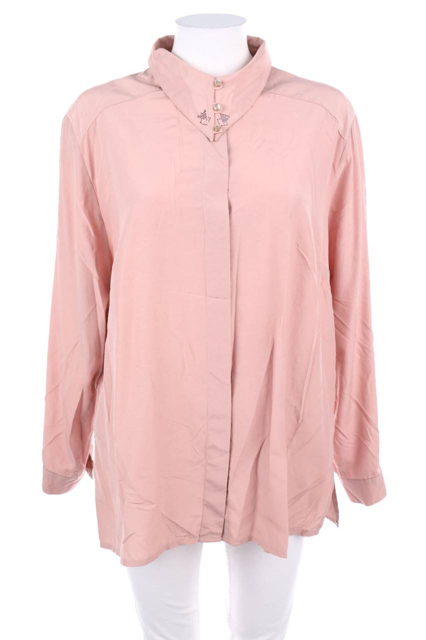 Carou CHALOU Hemd-Bluse mit Strass-Steinen