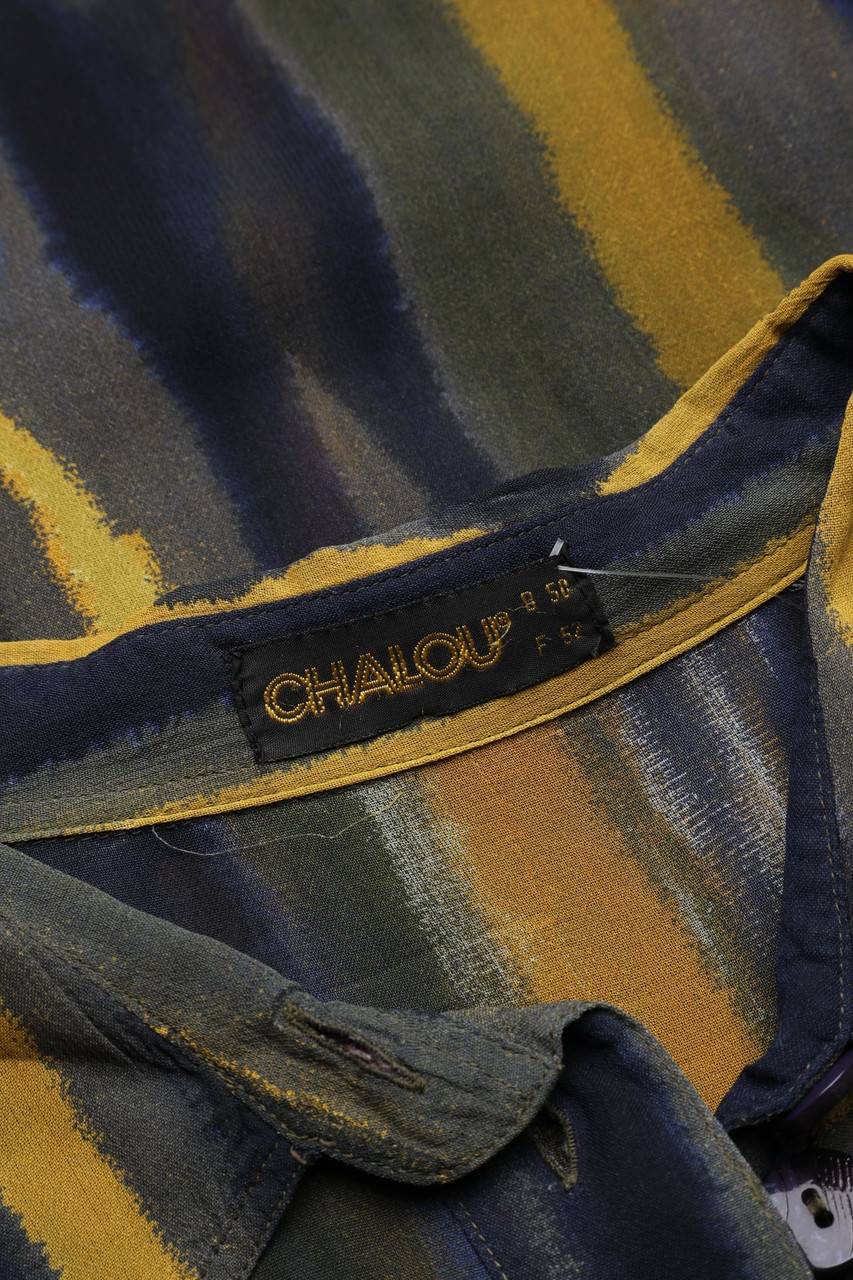 Carou CHALOU Hemd-Bluse Mit Streifen