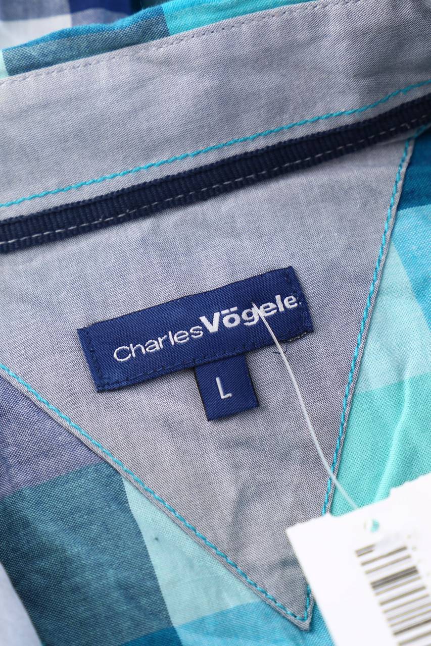 Carou Charles Vögele Kurzarm-Hemd Mit Karo-Muster