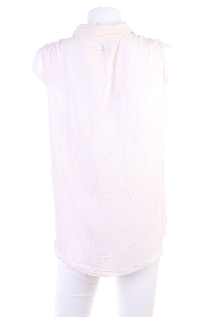 Carou Chicorée ärmellose Hemd-Bluse Mit Streifen