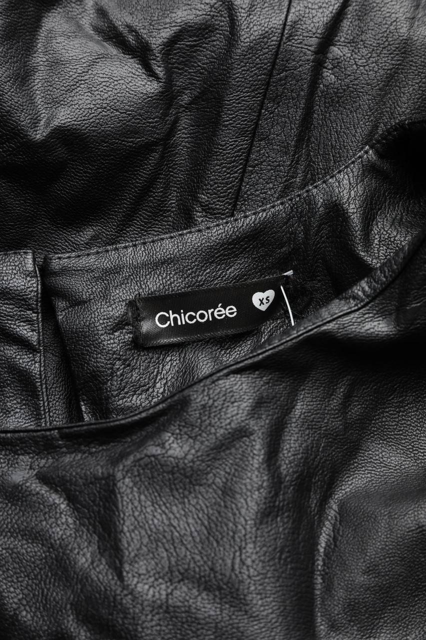 Carou Chicorée Faux Leather-Kleid