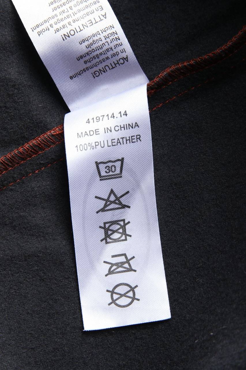 Carou Chicorée Faux Leather-Mini-Rock Mit Zipper