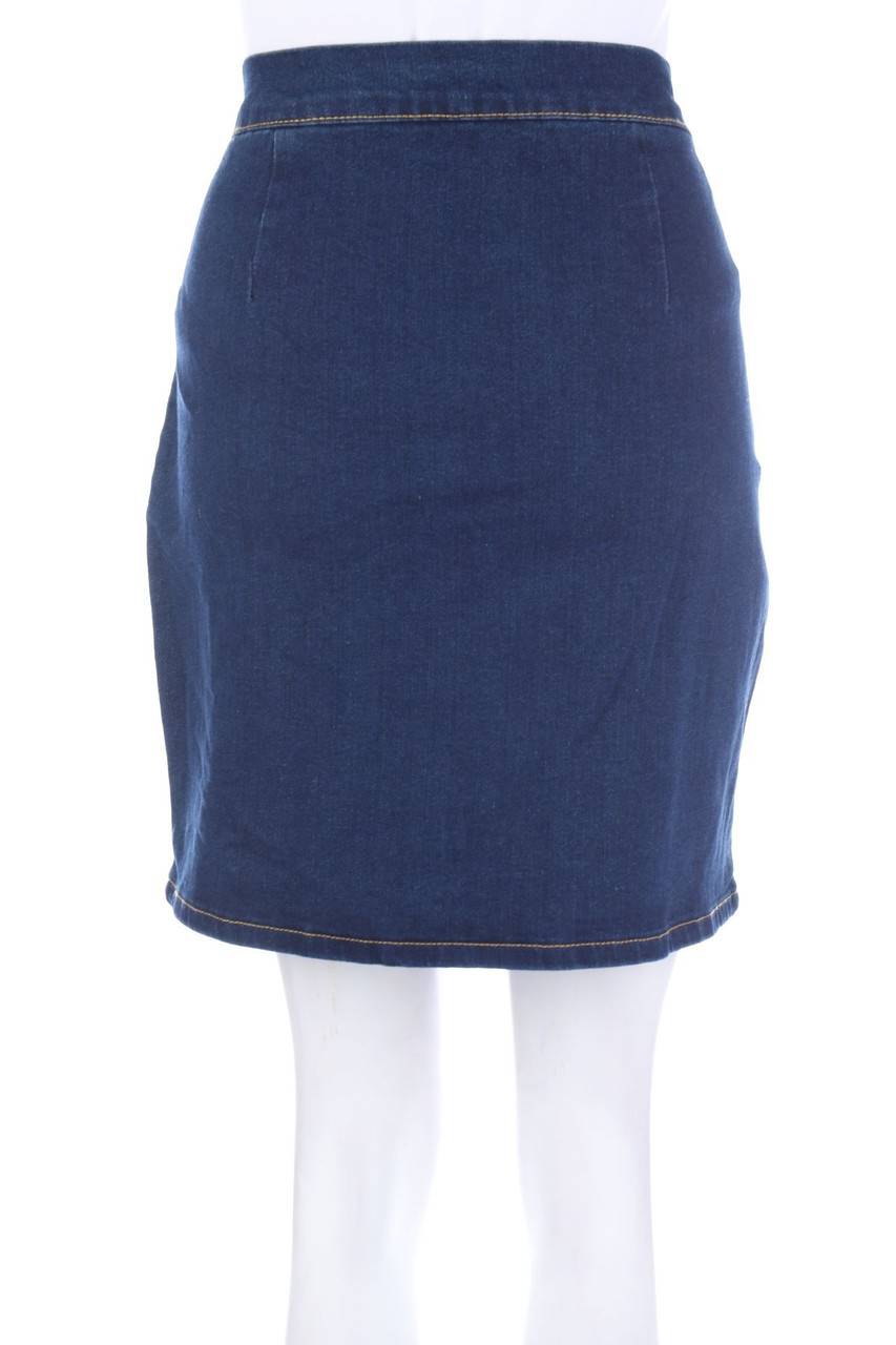 Carou Chicorée Jeansrock Mit Reißverschluss