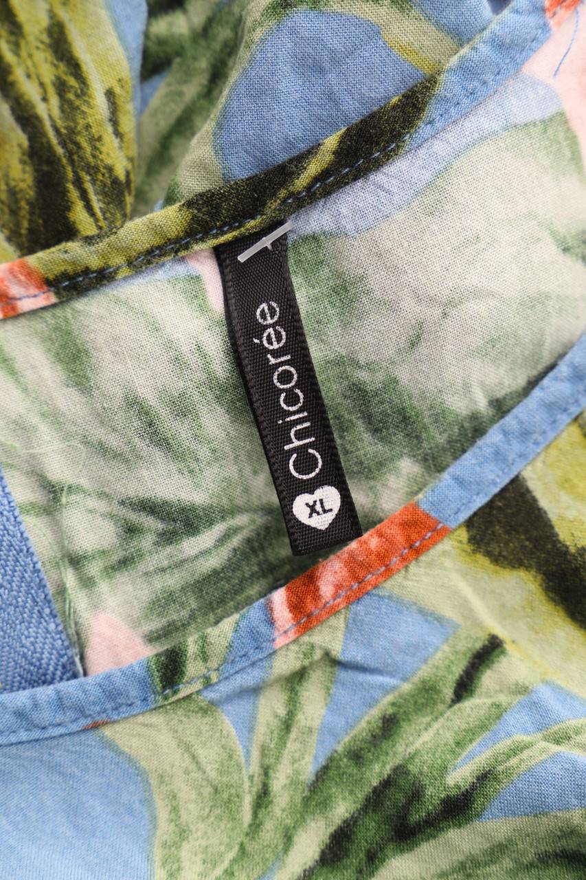 Carou Chicorée Kurzarm-Bluse