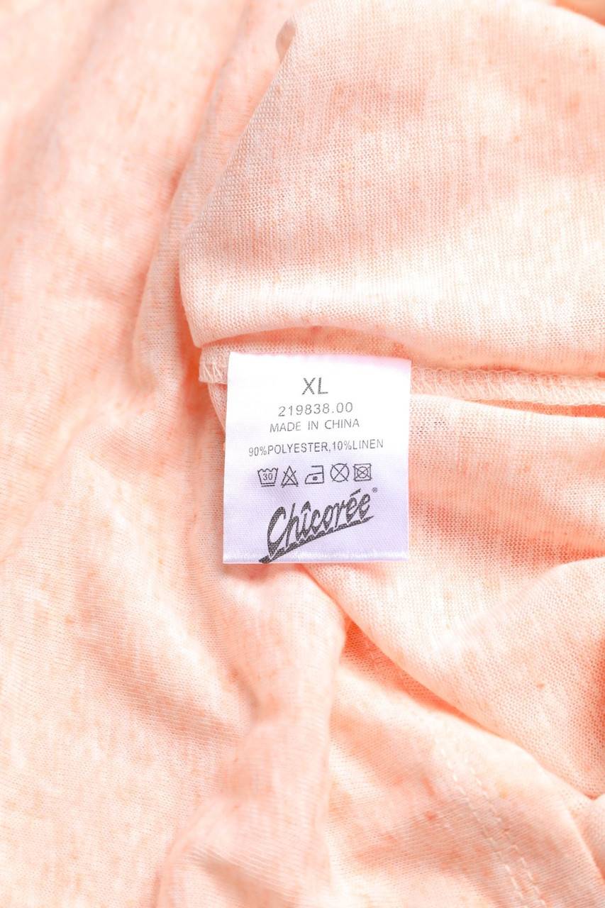 Carou Chicorée Kurzarm-Shirt Mit Leinen