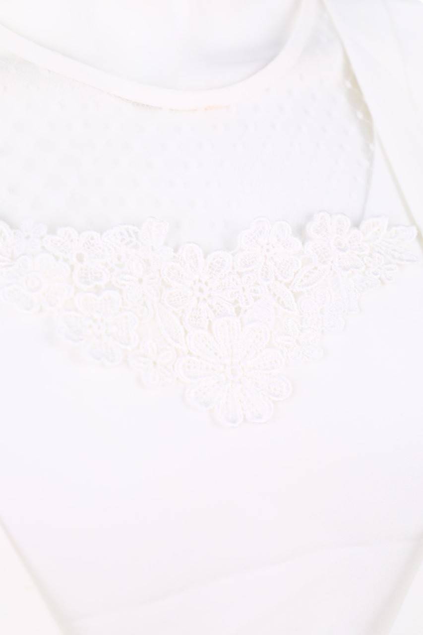 Carou Chris B. Bluse Mit Spitzen-Einsatz